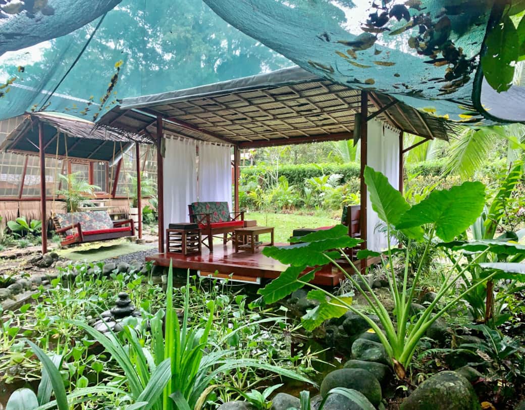 uva blue villas puerto viejo zen villa 1 outdoor gazebo seating uva blue villas puerto viejo zen villa 1 outdoor gazebo seating