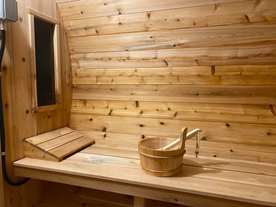 Barrel Sauna Interior