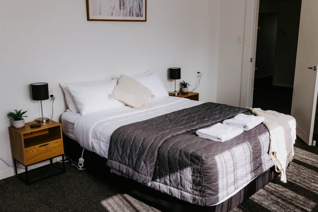 Bedroom 2 - beautiful sunny room with a queen sized bed 