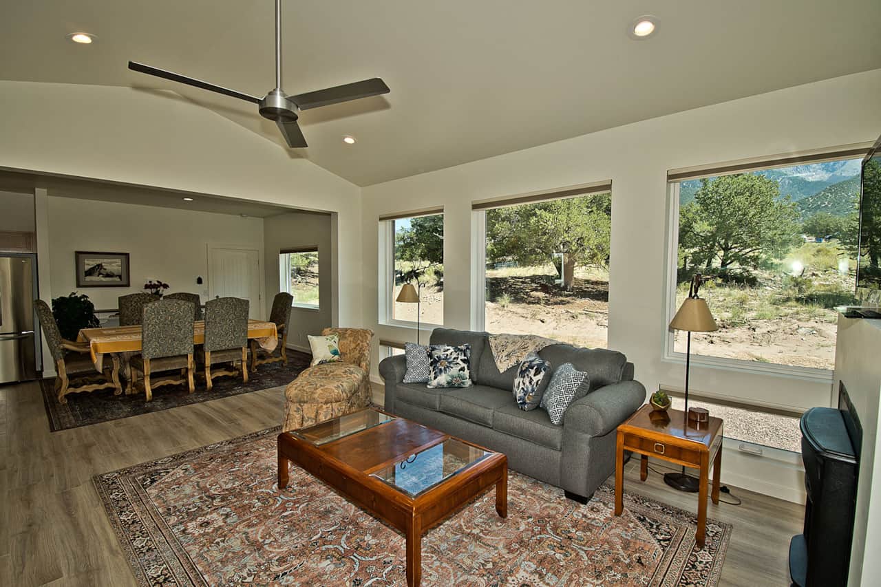 Open Living and Dining Area with Views