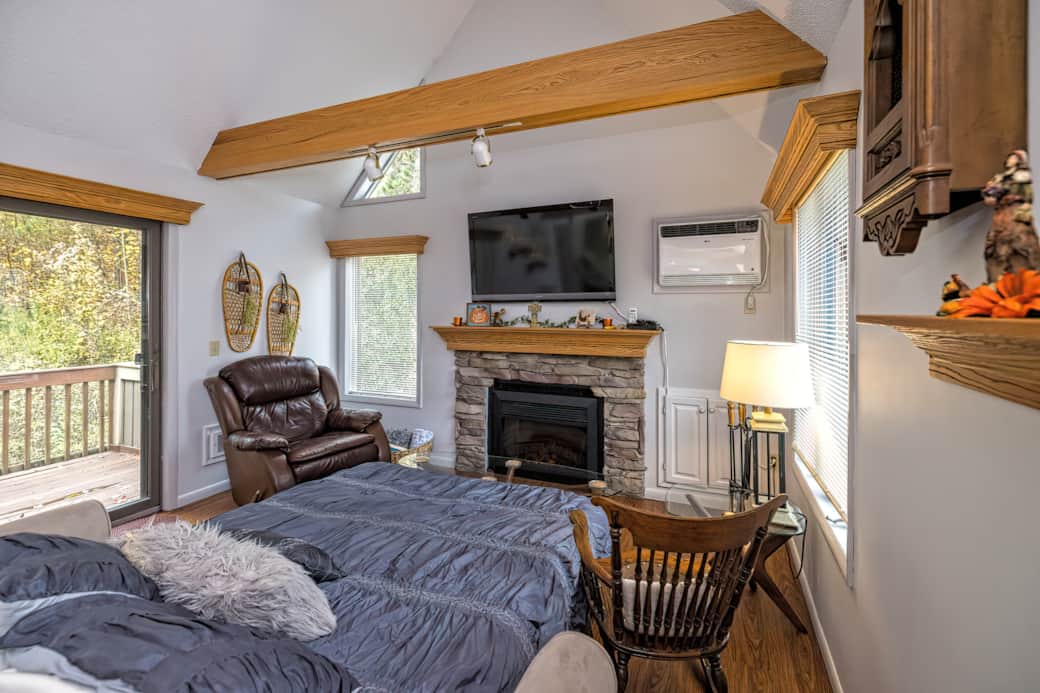 Living Room Queen Sofa Bed, Easy Chair  and Outer Deck