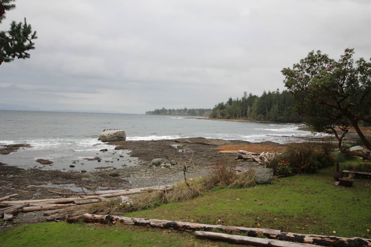 View to the beach