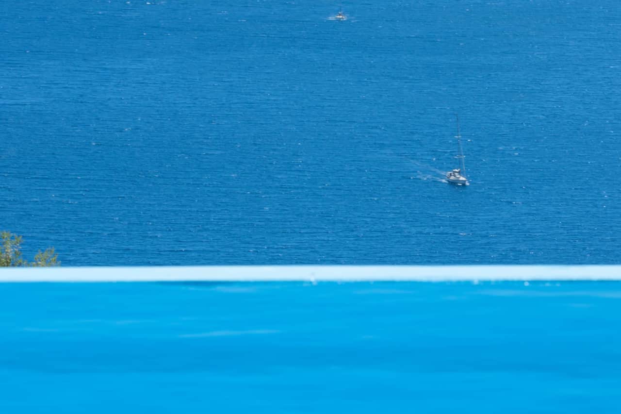 Pool with sea view