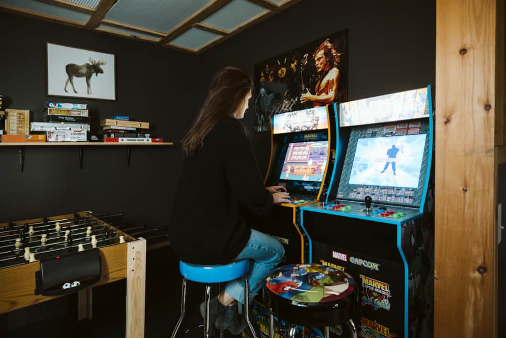 Arcade machines, foosetable, lots of board games and books Arcade machines, foosetable, lots of board games and books