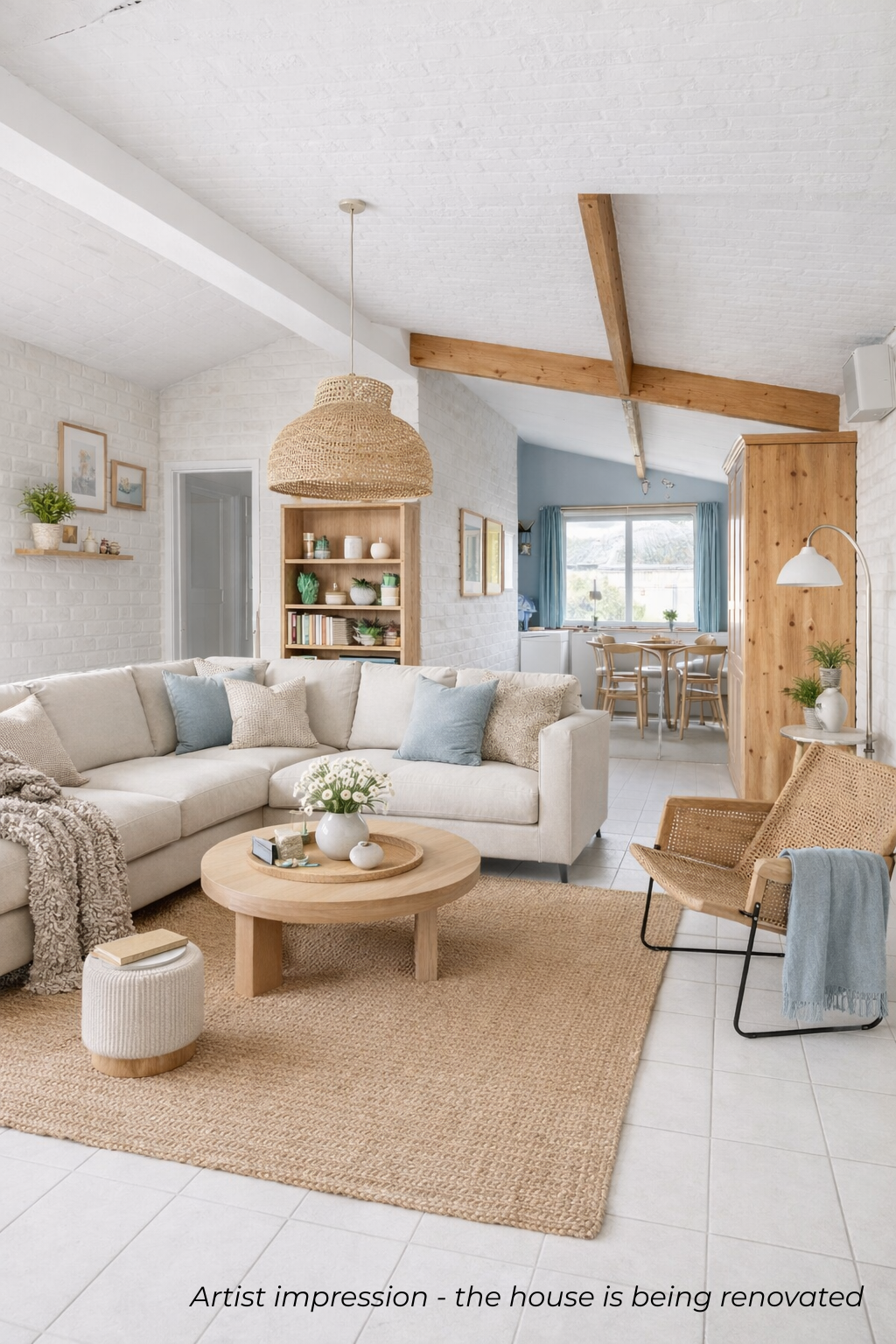 Artist impression - house is being renovated