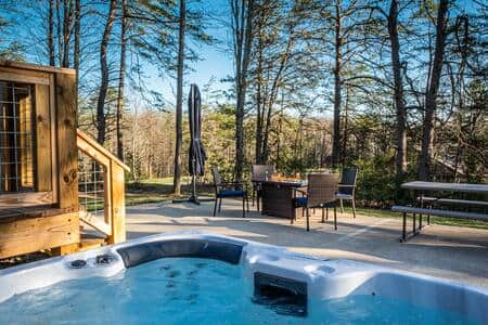 View from the hot tub