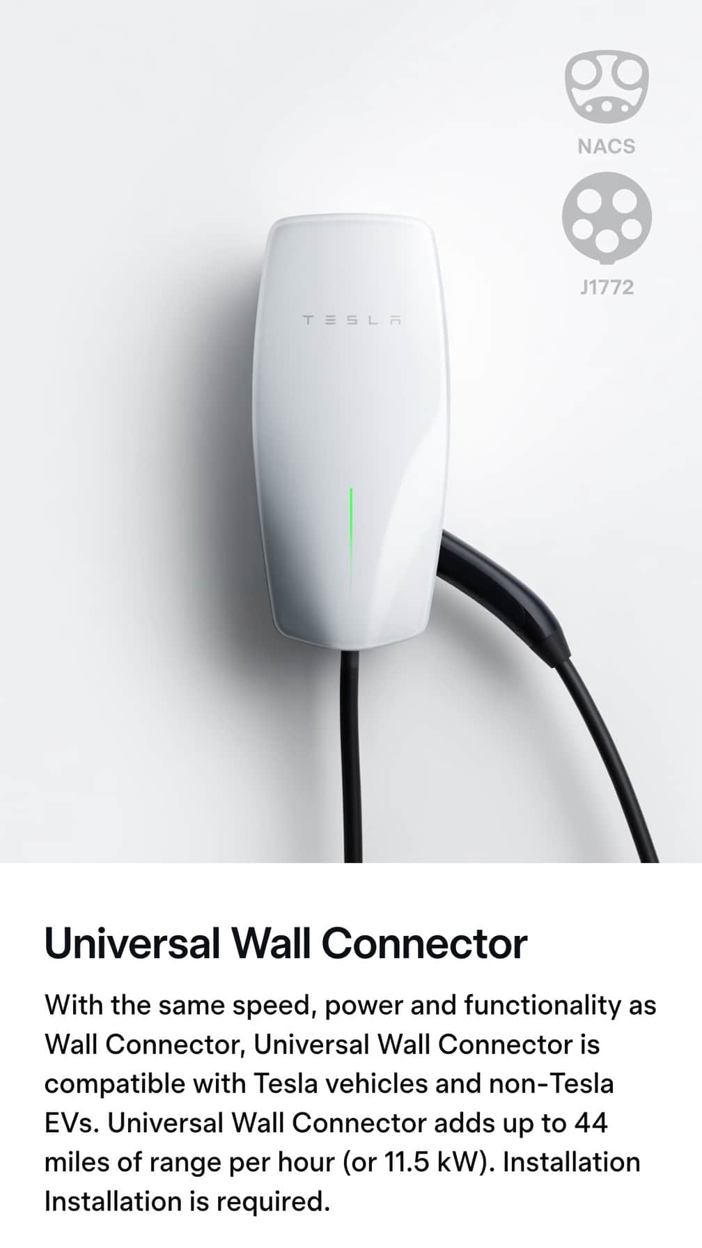Charge the Tesla at the onsite Level 2 charger