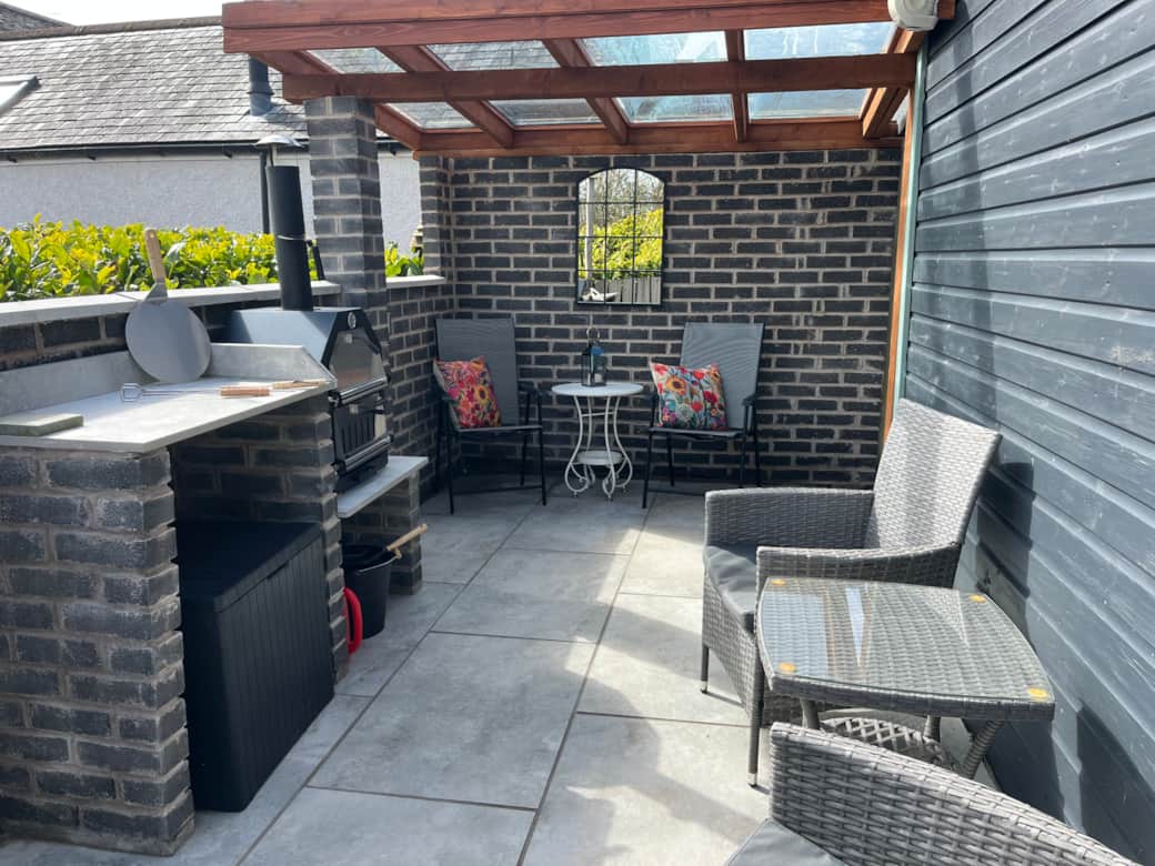 Private patio for Lodge