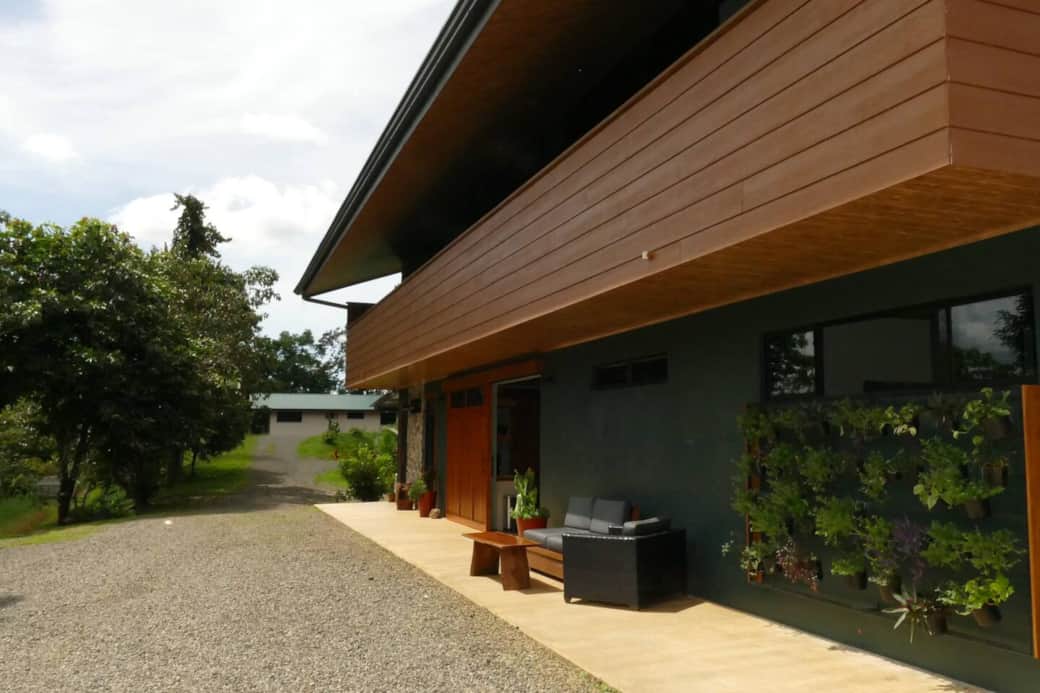 Front entry to Casa Cielo Jungle House