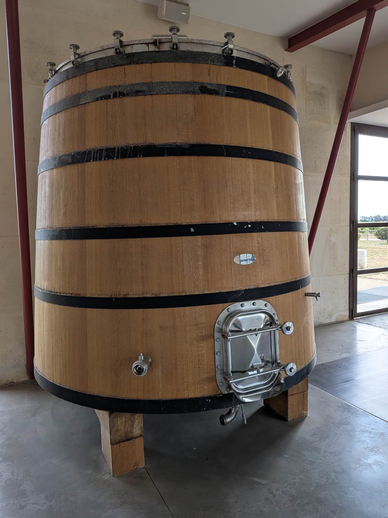 Cuve tronconique en bois