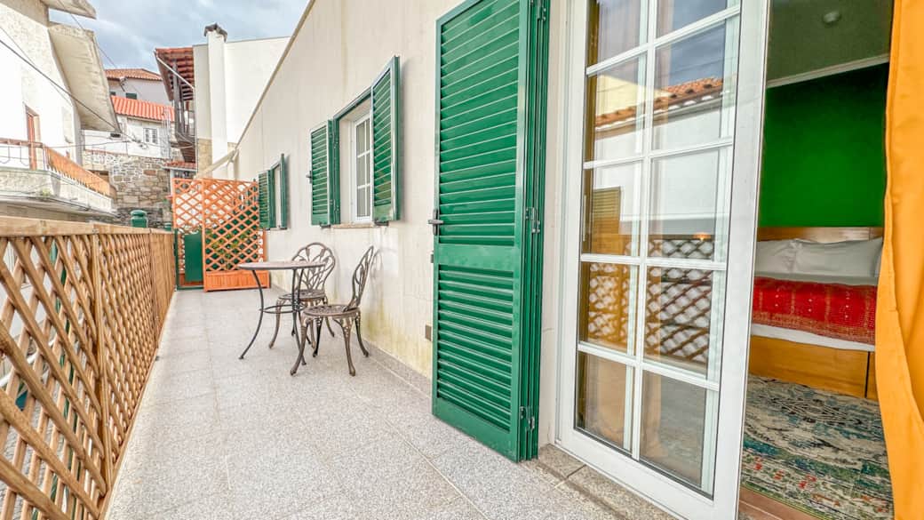 The attached terrace. The attached terrace.