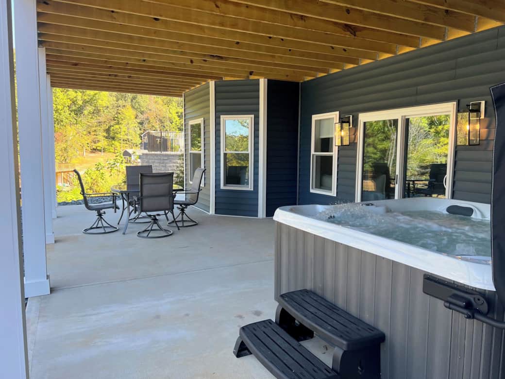 Lower Porch and 8 Person Hot Tub Lower Porch and 8 Person Hot Tub