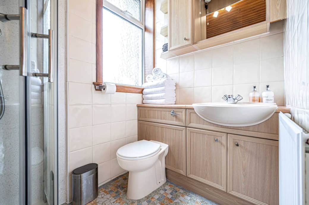 Bathroom with excellent shower