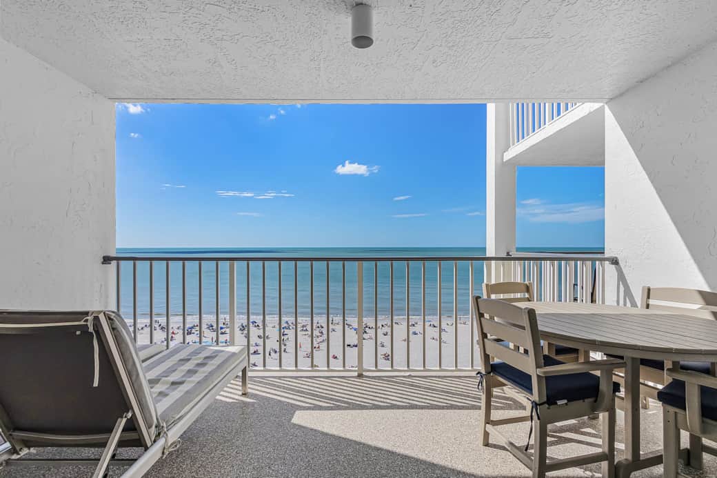 Oceanfront view from your spacious balcony
