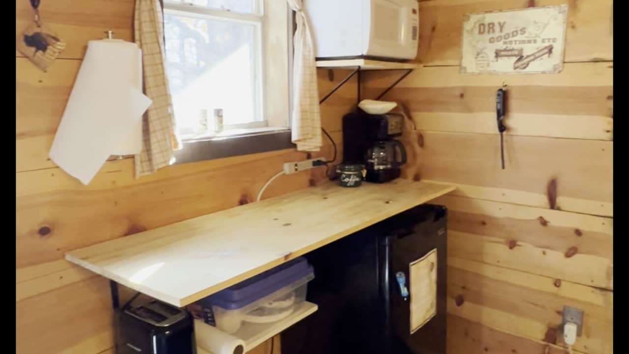 Kitchenette - Fridge, Microwave, Coffee Pot, Toaster