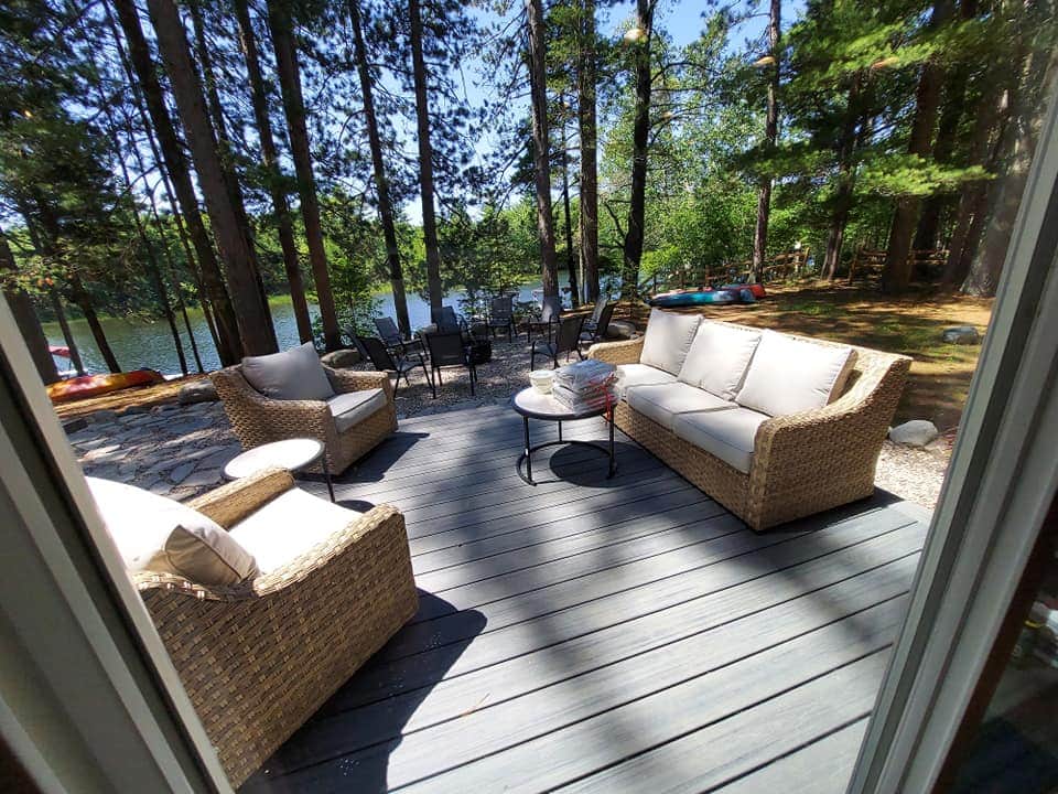 Porch with outdoor furniture