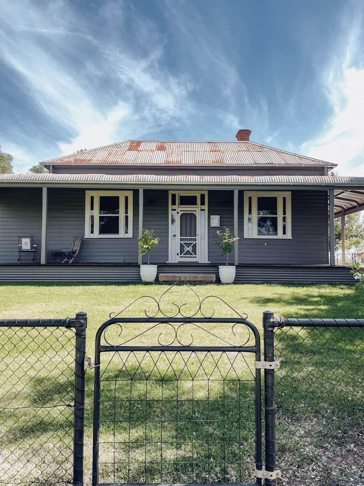 1890s Farmer's Cottage sitting high and proud at Lochrae Homestead.