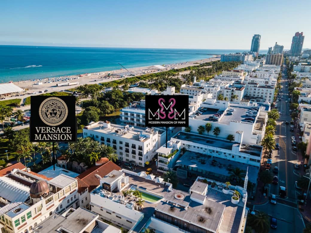 EXTERIOR: MODERN MANSION OF MIAMI 50 feet from Versace Mansion. 200 feet from South Beach. Modern Mansion of Miami is the ONLY free standing residence in the heart of South Beach.