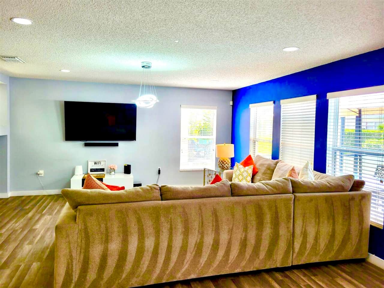 large screen TV