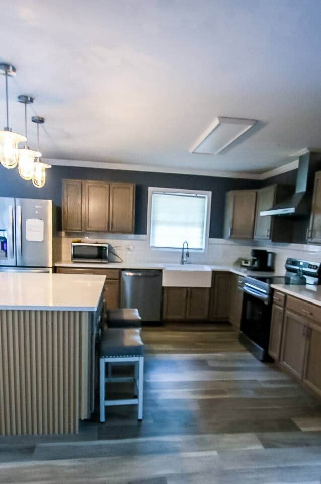 Kitchen with stainless steel appliances Kitchen with stainless steel appliances