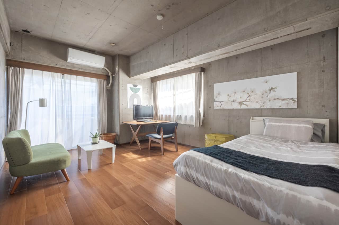 Artistic modern design meets homely comfort in this light-filled studio space