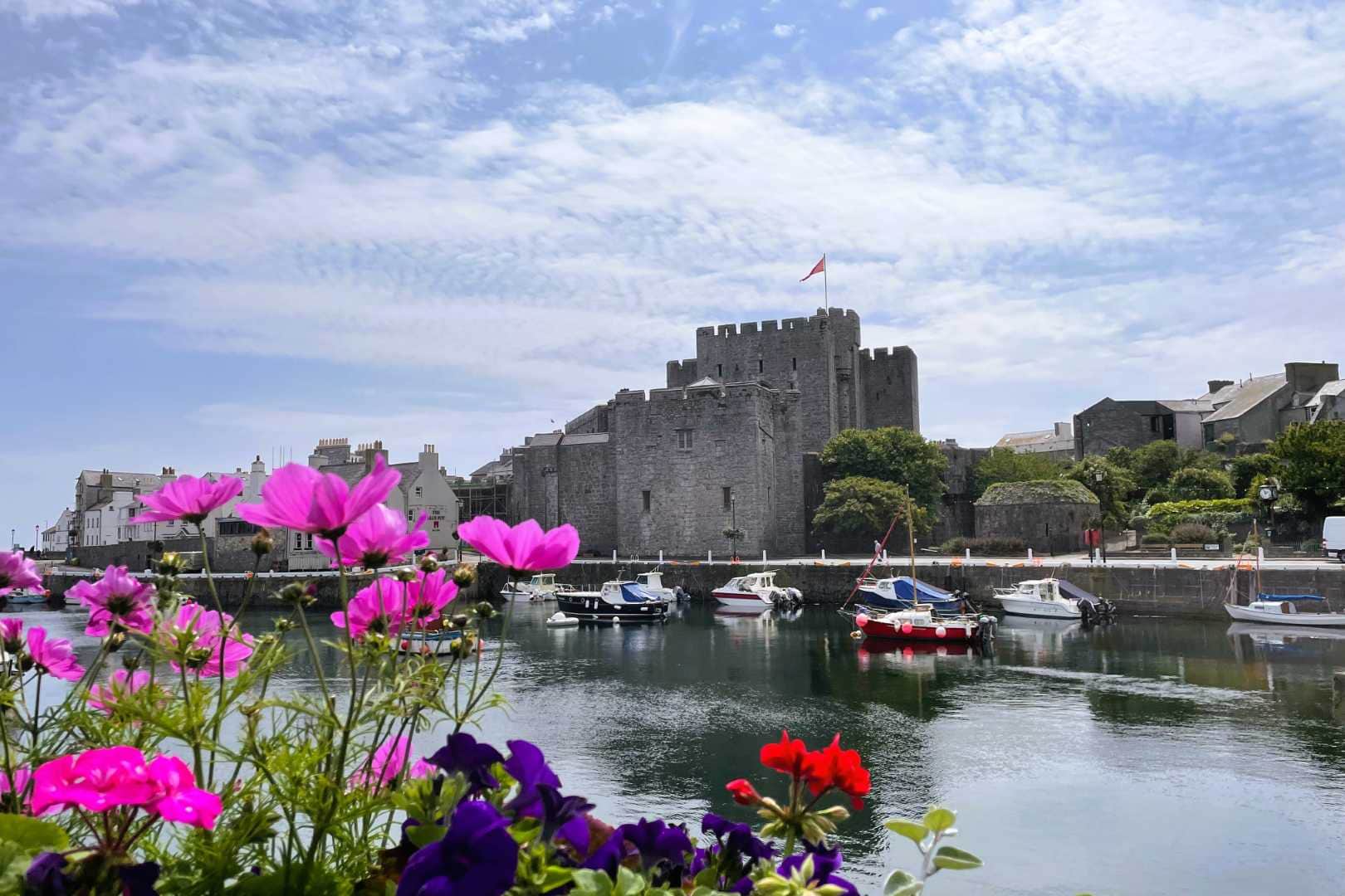 Castle Rushen medieval castle in Castletown Isle of Man