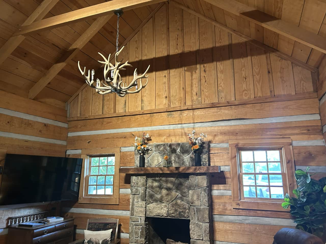 VIEW OF VAULTED CEILING