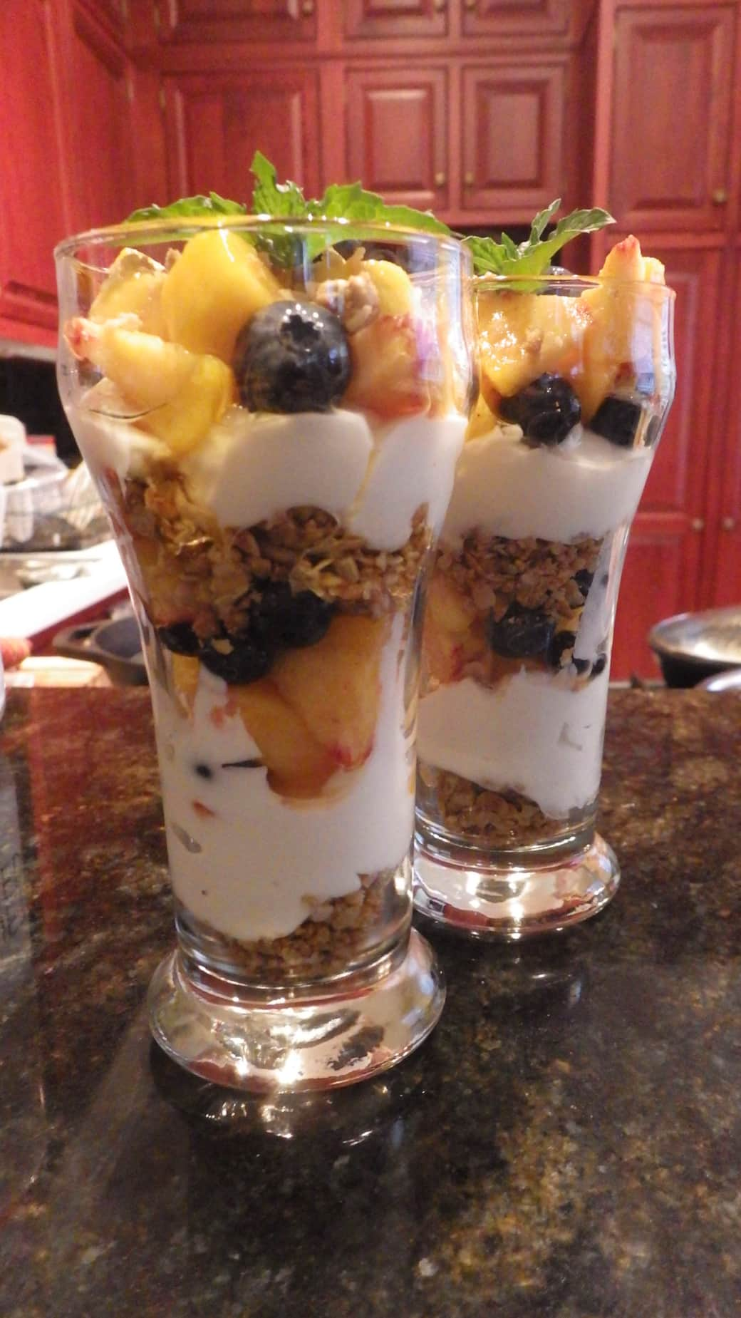 Fresh Fruit Parfait w/ homemade granola