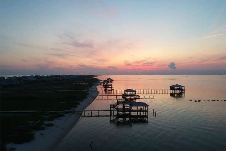 A Beautiful Sunset over Dauphin Island