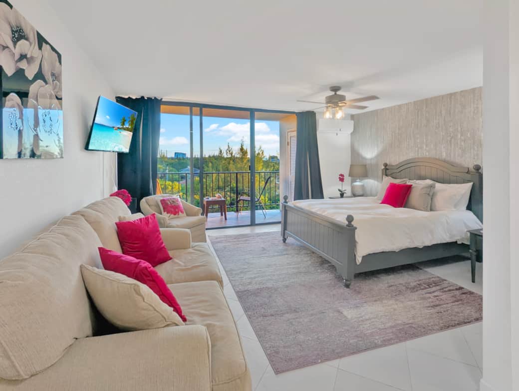 Bedroom and sitting area Bedroom and sitting area