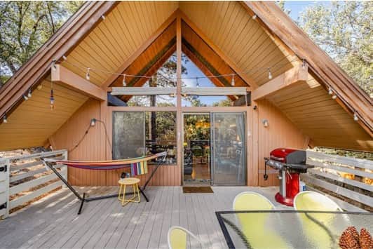 East deck with hammock, dining for six and a BBQ. East deck with hammock, dining for six and a BBQ.