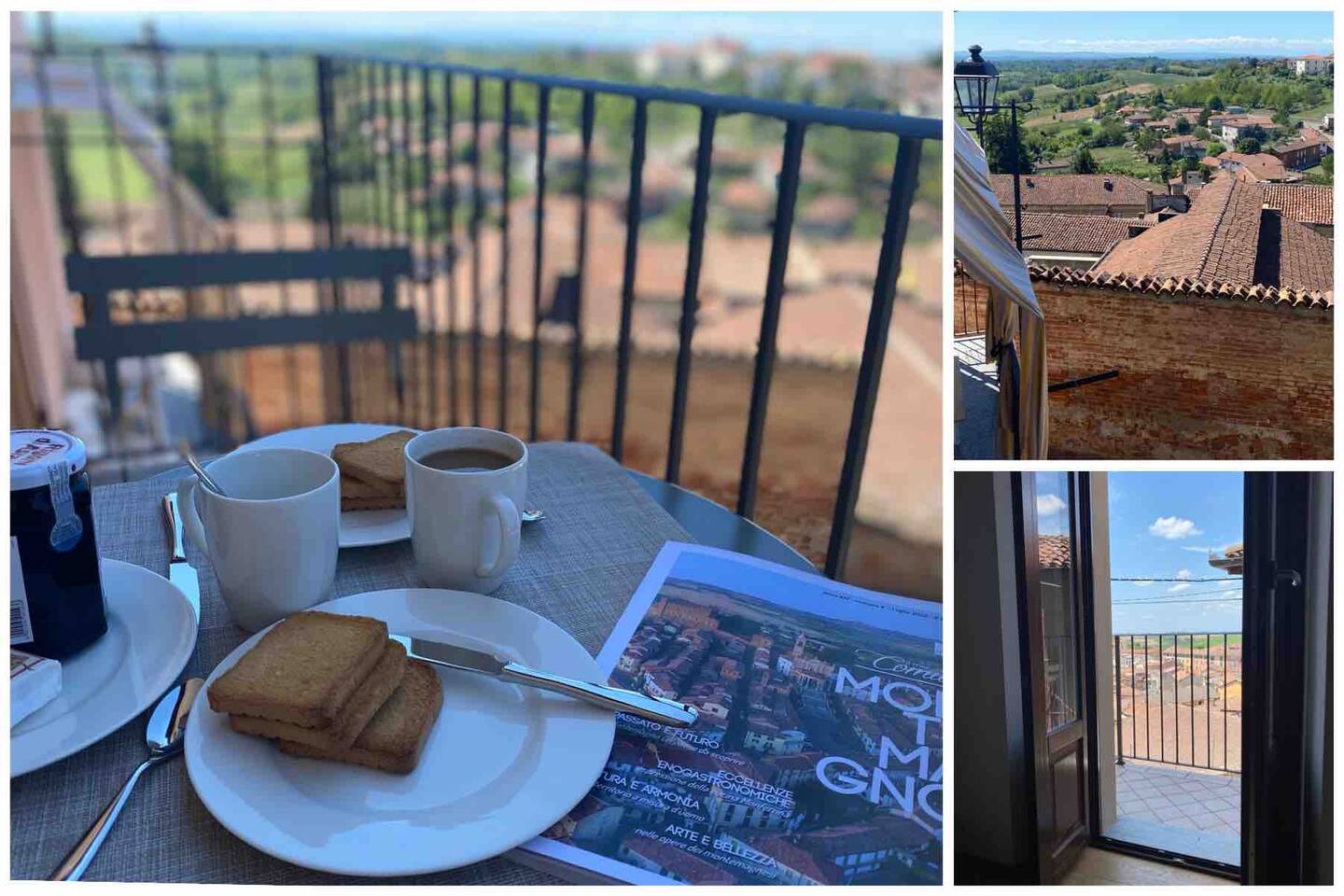 Balcony and views from balcony
