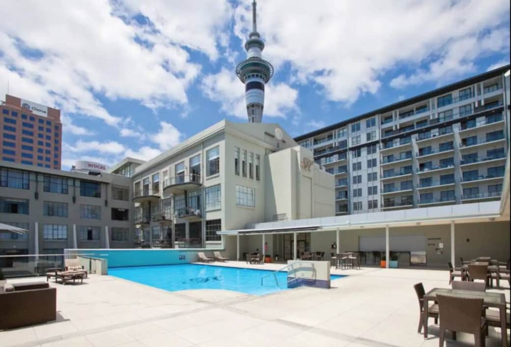 Rooftop pool, spa and gym