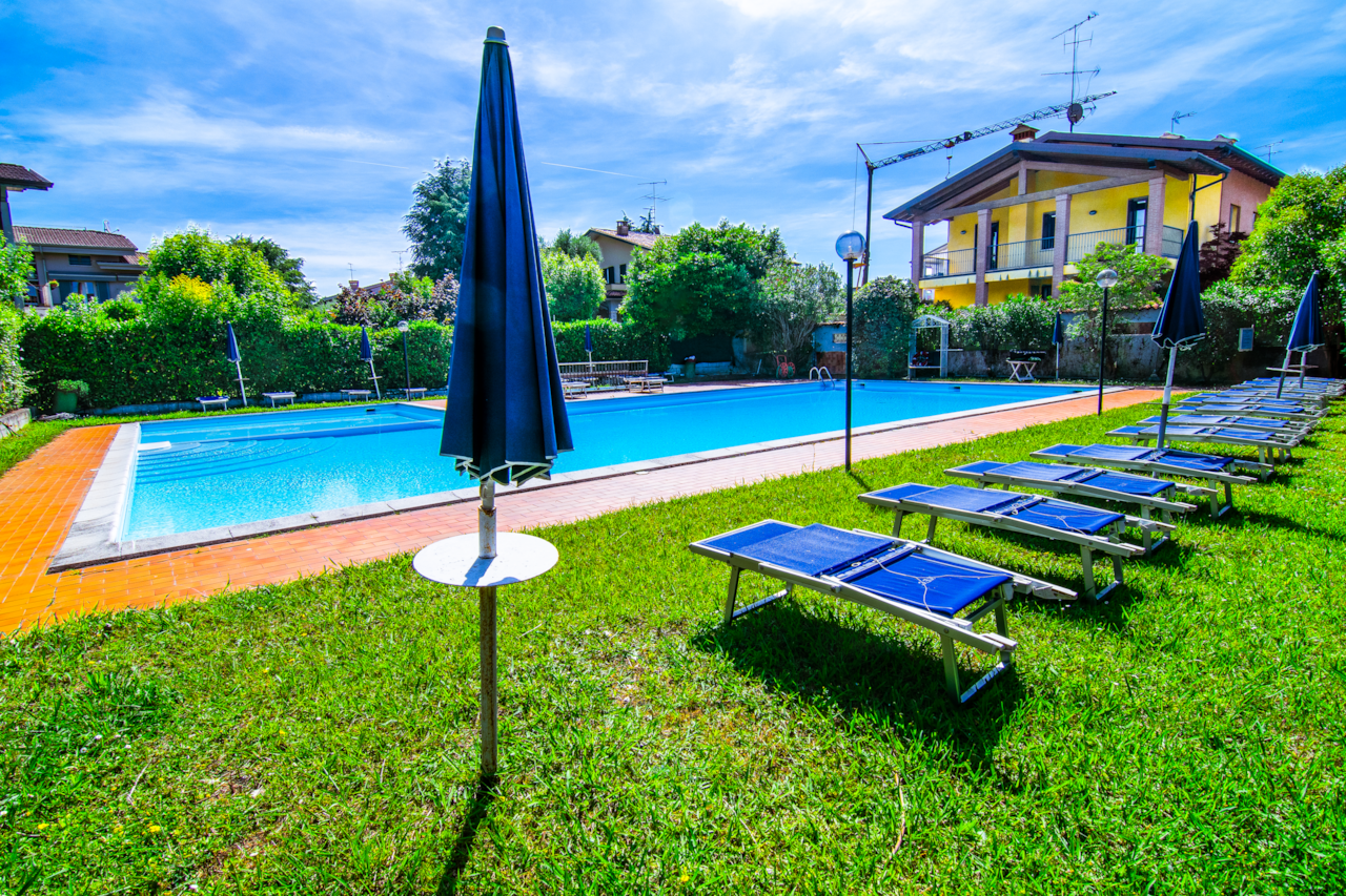 Sunbeds and umbrellas available