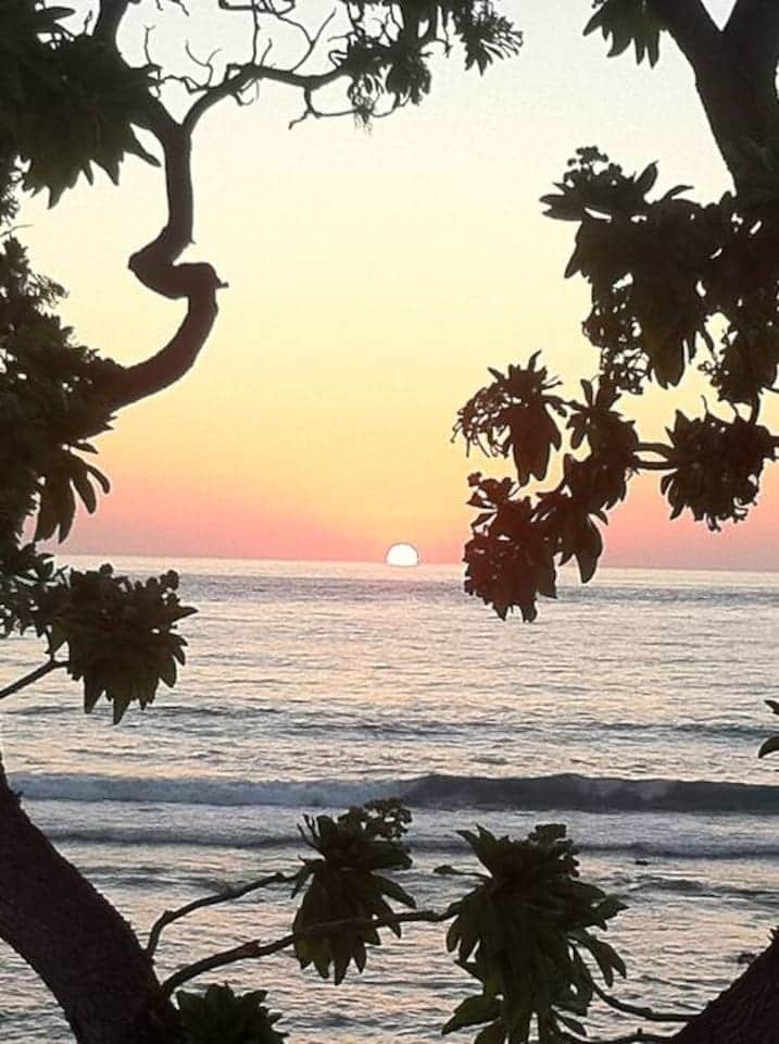Un de nos jolis couchers de soleil