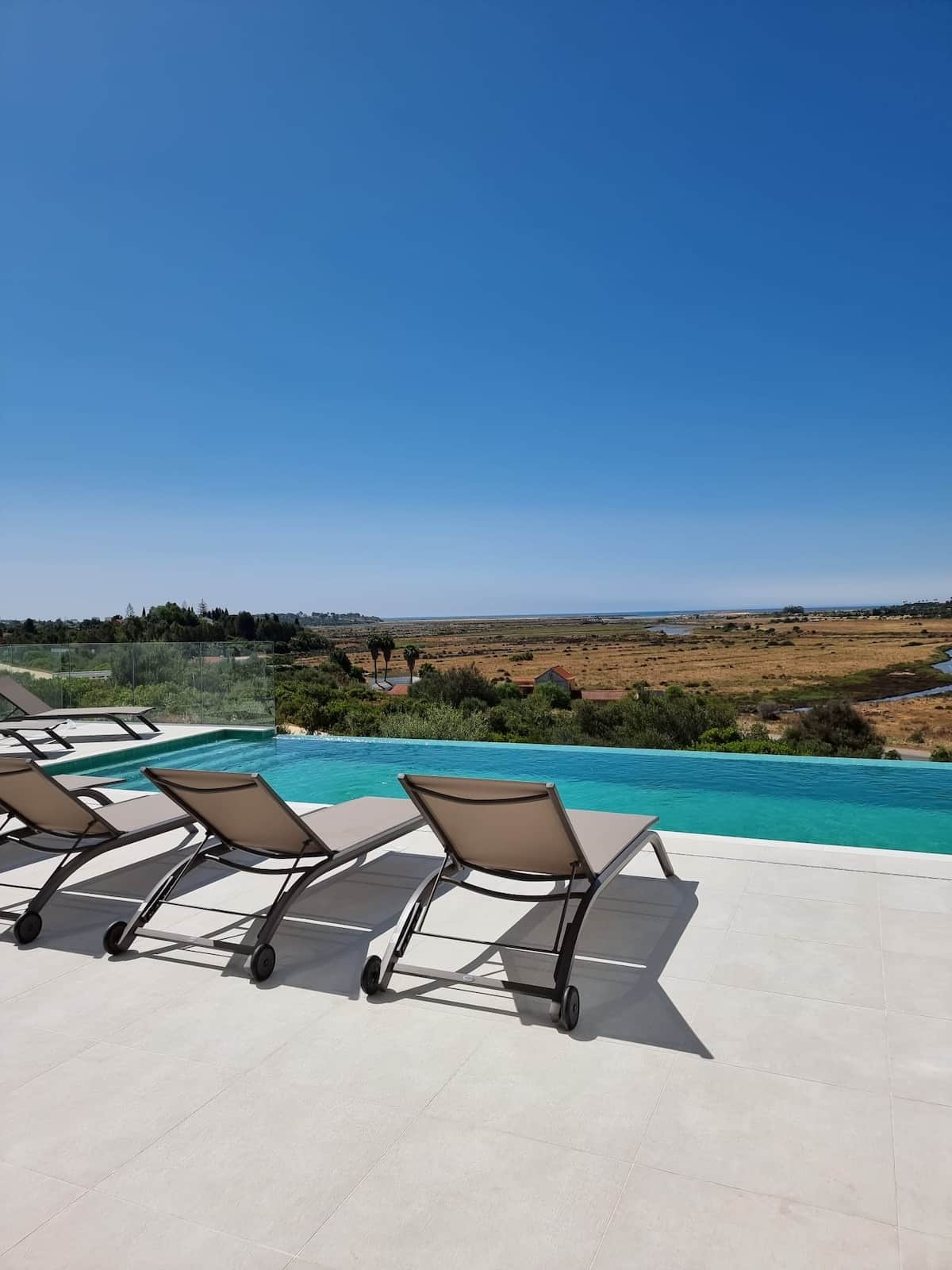 Heated pool at Villa Aurora