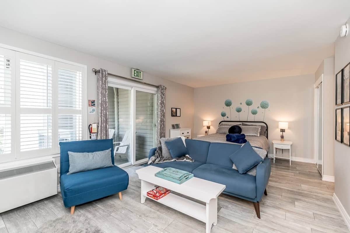 Renovated and refurnished in summer 2022. Both couches fold out. Lots of natural light