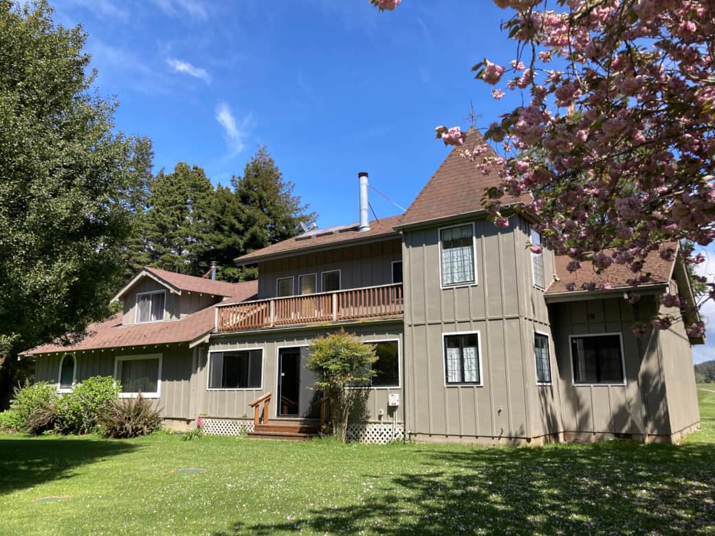 Southwest view of house