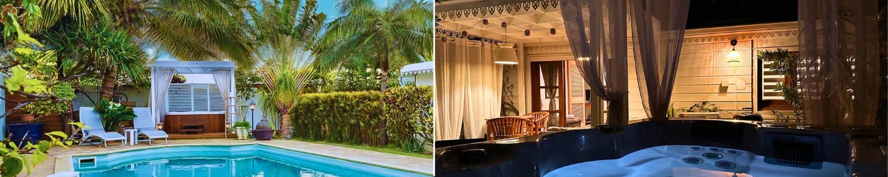 Location de vacances avec piscine et jacuzzi à Etang Salé les Bains - Les Villas Emmanuel