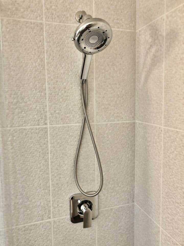 Moen Nebbia water-saving luxury shower head with magnetic mount.