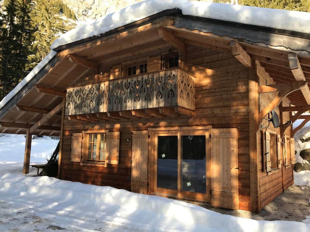 Chalet in winter