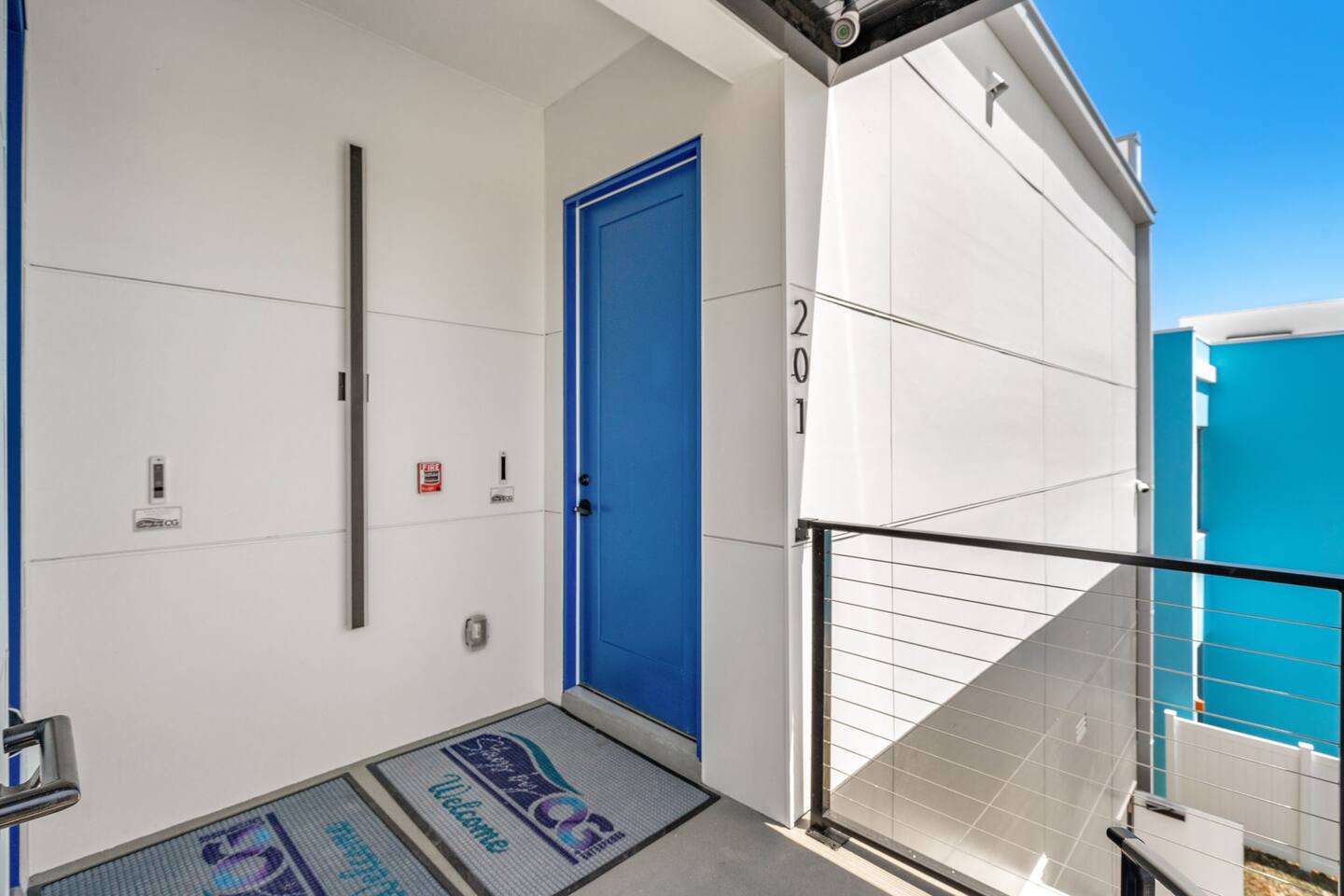 Upstairs access for unit 201.