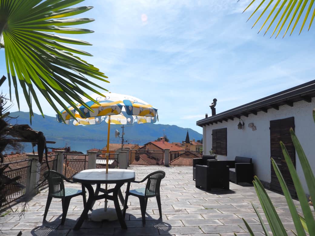 Terrasse Ferienwohnung Franziskas Place Cannero Riviera Lago Maggiore