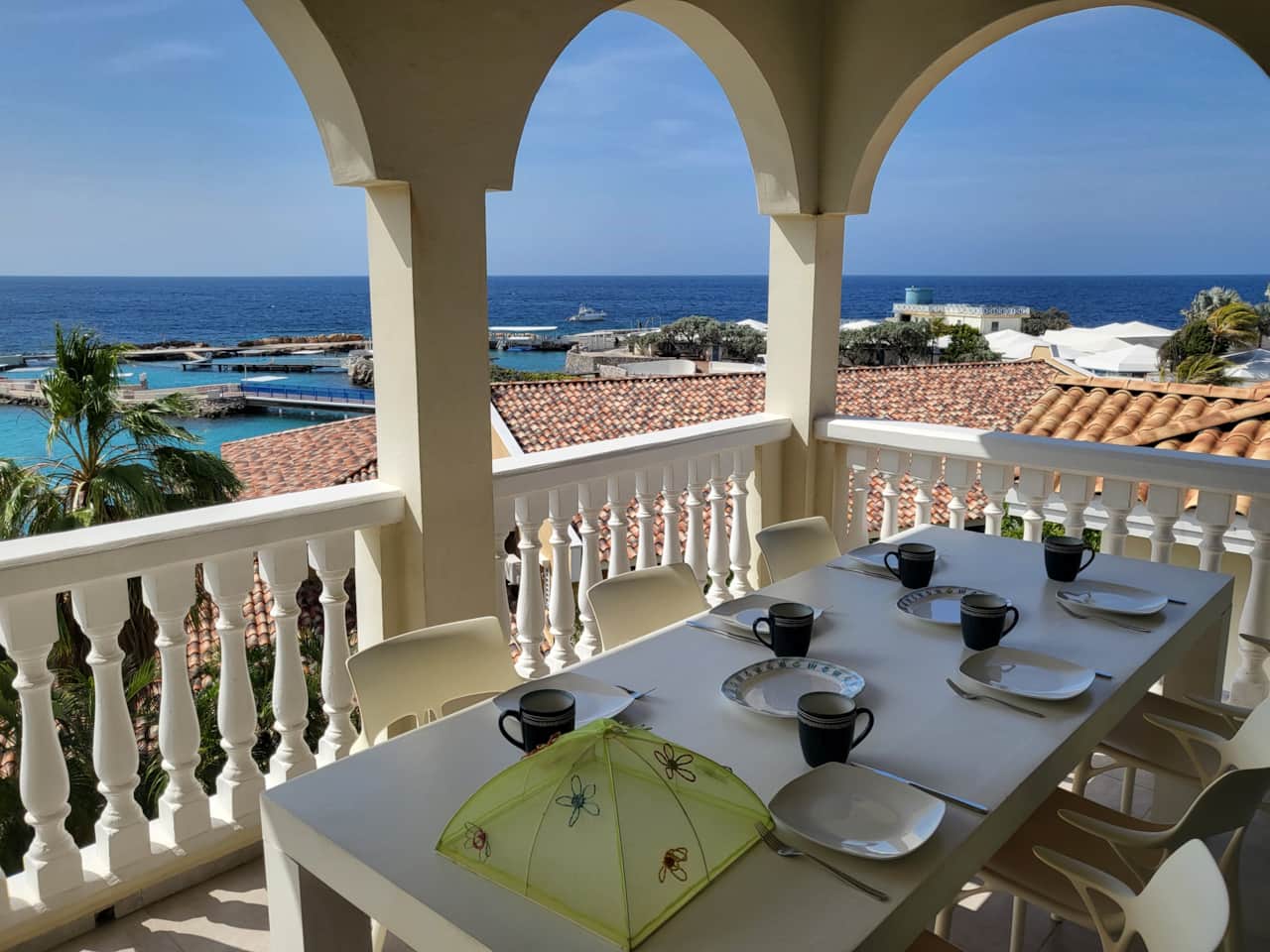 Main balcony overlooking the dolphin pans