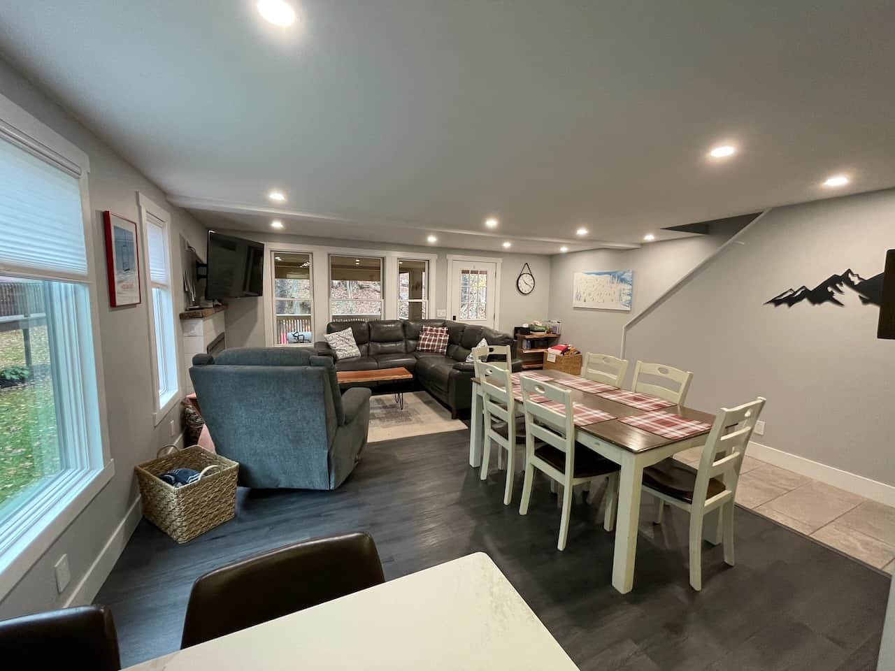 Living Room and Dining Room