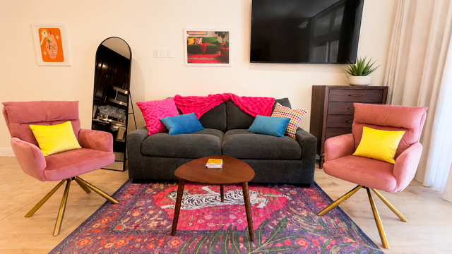 Enjoy the living area after a day out in the sun