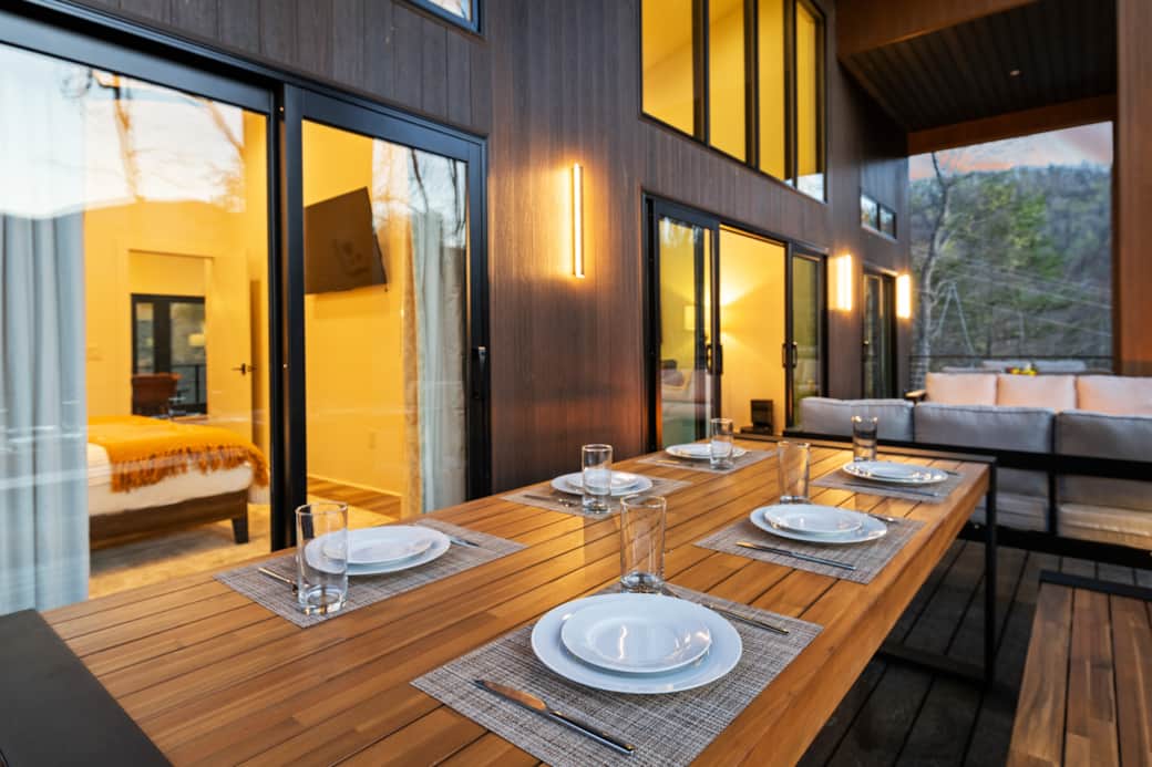 Dinner with a view—seats 8, sunsets included. Dinner with a view—seats 8, sunsets included.