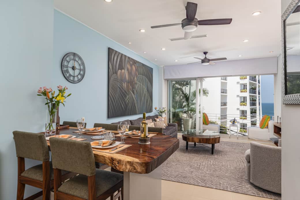 Dining Area & Living Room