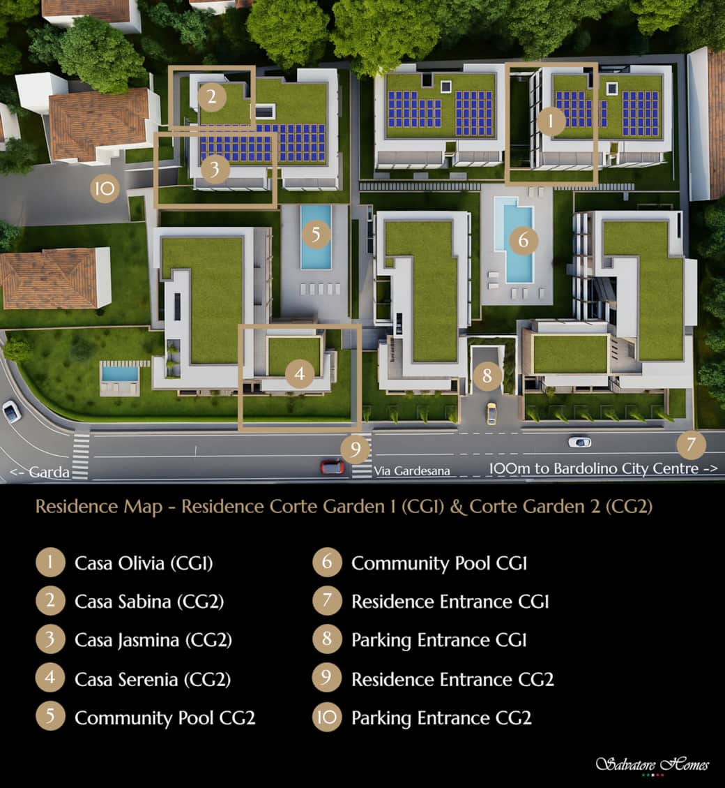Resort Map Corte Garden