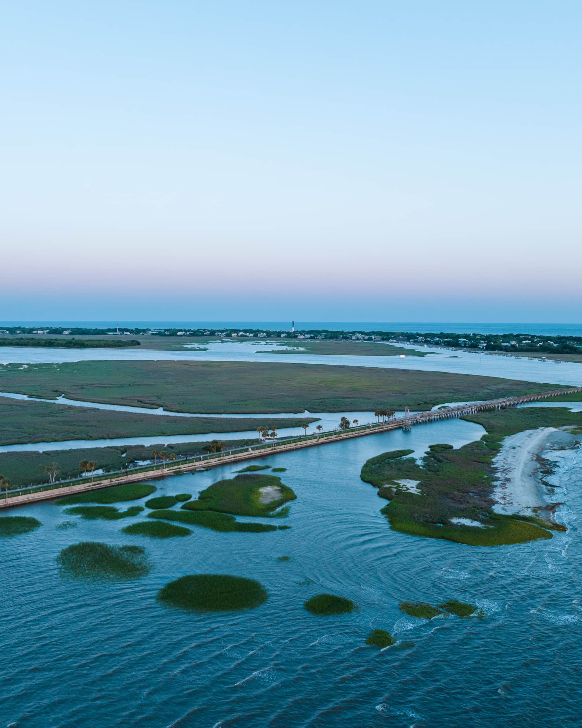Isle of Palms ocean View and marsh of Sullivans Island
